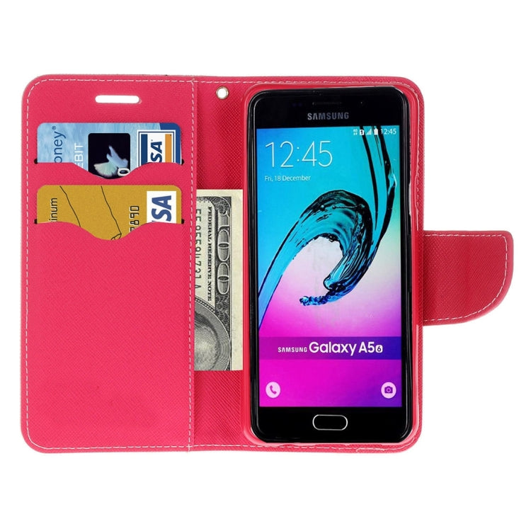 For Galaxy A5 (2016) / A510 Cross Texture Horizontal Flip Leather Case with Magnetic Buckle & Holder & Card Slots & Wallet