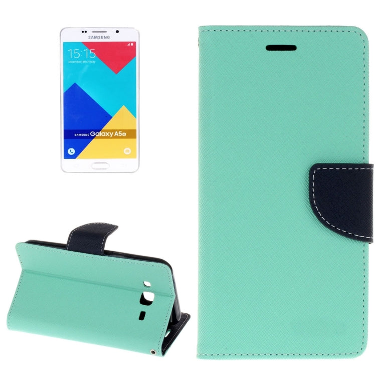 For Galaxy A5 (2016) / A510 Cross Texture Horizontal Flip Leather Case with Magnetic Buckle & Holder & Card Slots & Wallet