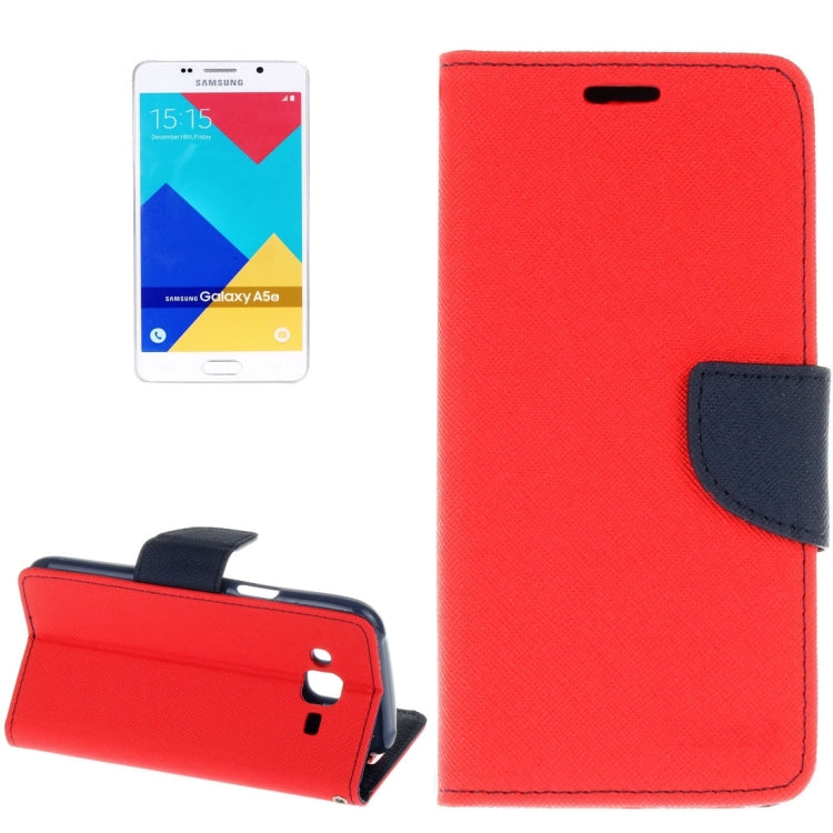 For Galaxy A5 (2016) / A510 Cross Texture Horizontal Flip Leather Case with Magnetic Buckle & Holder & Card Slots & Wallet