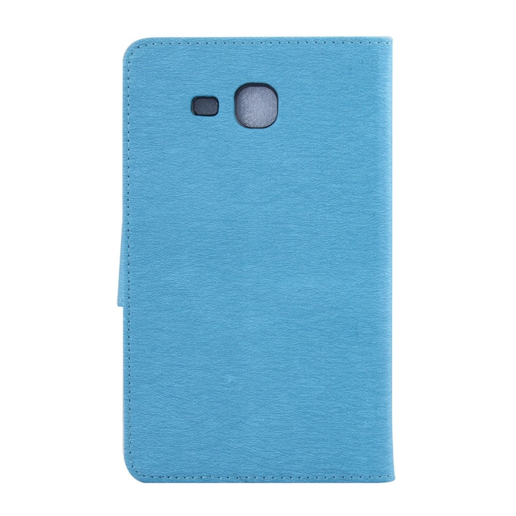 For Galaxy Tab A 7.0 Pressed Flowers Butterfly Pattern Horizontal Flip PU Leather Case with Magnetic Buckle & Holder & Card Slots & Wallet