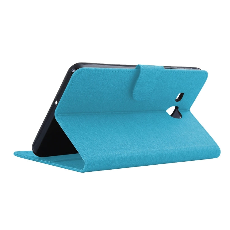 For Galaxy Tab A 7.0 Pressed Flowers Butterfly Pattern Horizontal Flip PU Leather Case with Magnetic Buckle & Holder & Card Slots & Wallet