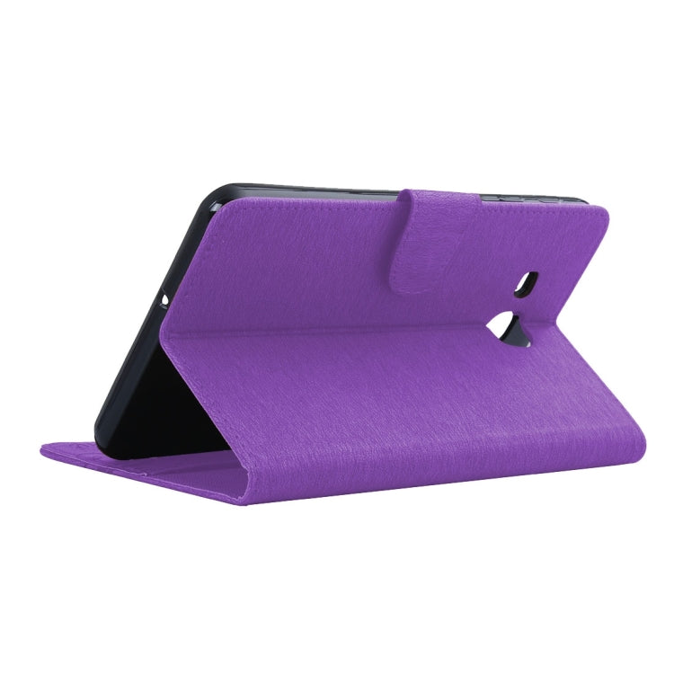 For Galaxy Tab A 7.0 Pressed Flowers Butterfly Pattern Horizontal Flip PU Leather Case with Magnetic Buckle & Holder & Card Slots & Wallet