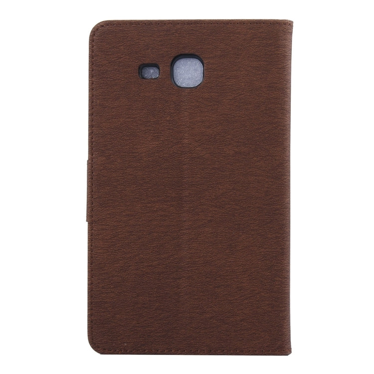 For Galaxy Tab A 7.0 Pressed Flowers Butterfly Pattern Horizontal Flip PU Leather Case with Magnetic Buckle & Holder & Card Slots & Wallet
