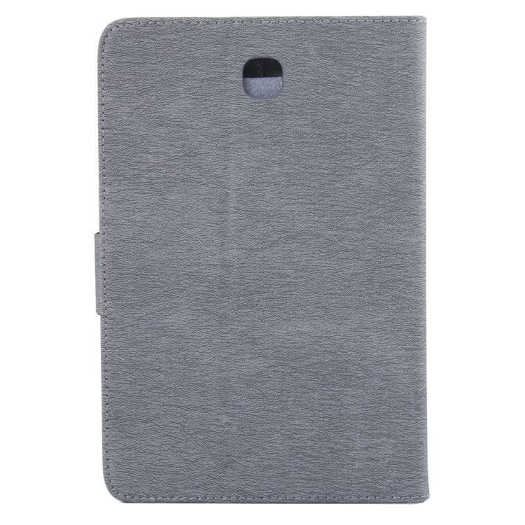 For Galaxy Tab A 8.0 / T350 Pressed Flowers Butterfly Pattern Horizontal Flip PU Leather Case with Magnetic Buckle & Holder & Card Slots & Wallet
