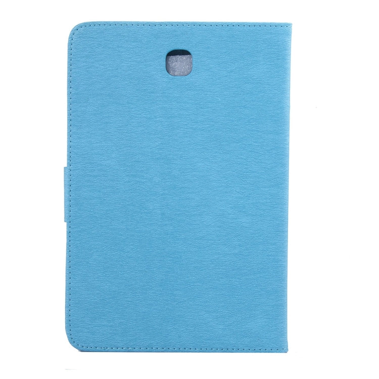 For Galaxy Tab A 8.0 / T350 Pressed Flowers Butterfly Pattern Horizontal Flip PU Leather Case with Magnetic Buckle & Holder & Card Slots & Wallet