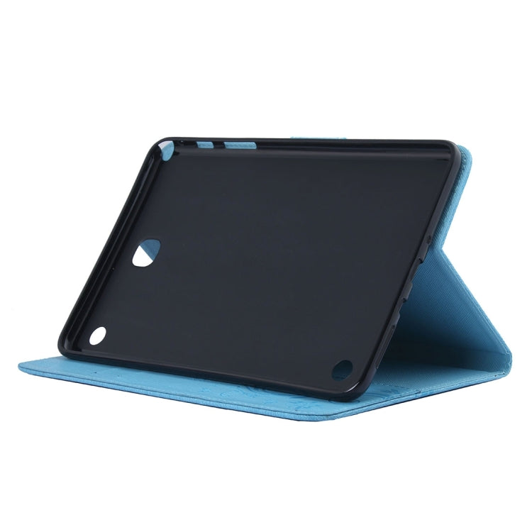 For Galaxy Tab A 8.0 / T350 Pressed Flowers Butterfly Pattern Horizontal Flip PU Leather Case with Magnetic Buckle & Holder & Card Slots & Wallet