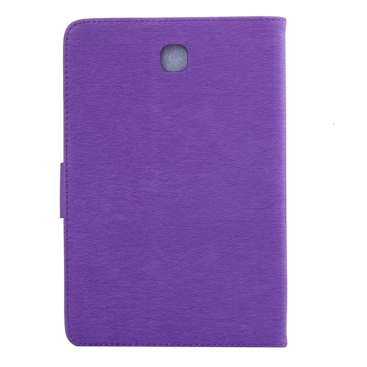 For Galaxy Tab A 8.0 / T350 Pressed Flowers Butterfly Pattern Horizontal Flip PU Leather Case with Magnetic Buckle & Holder & Card Slots & Wallet