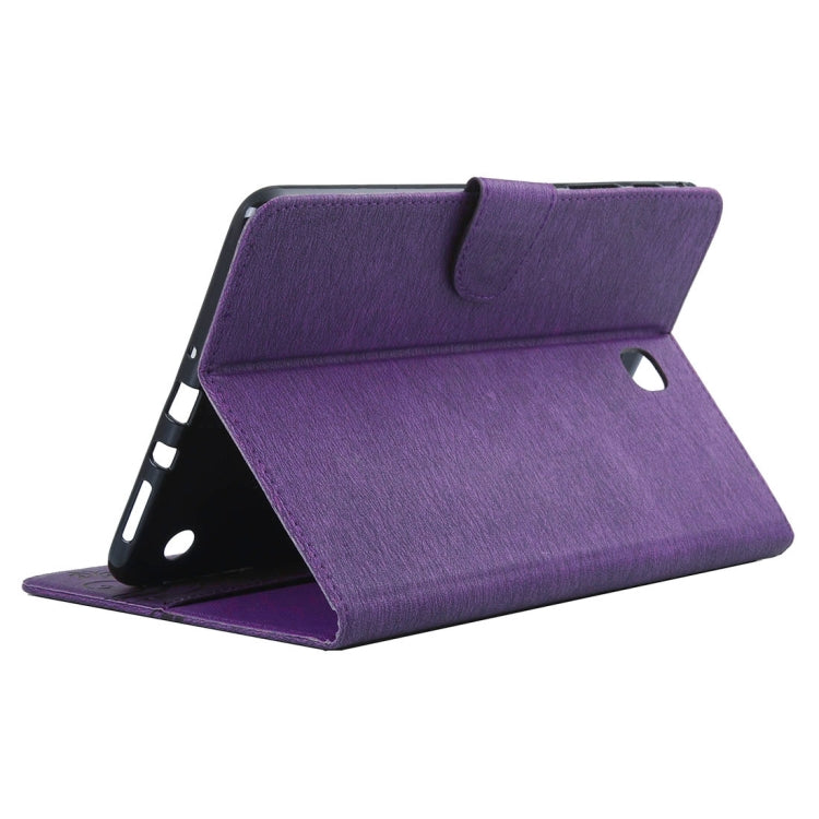 For Galaxy Tab A 8.0 / T350 Pressed Flowers Butterfly Pattern Horizontal Flip PU Leather Case with Magnetic Buckle & Holder & Card Slots & Wallet
