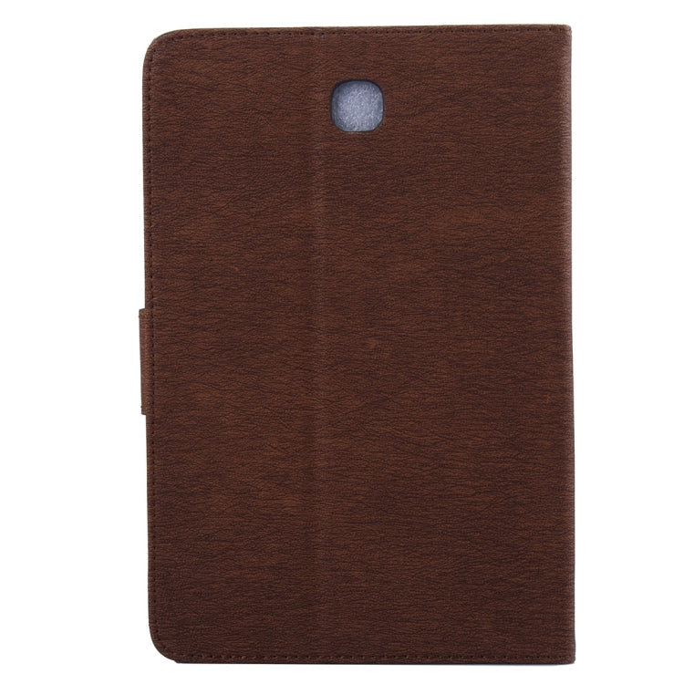 For Galaxy Tab A 8.0 / T350 Pressed Flowers Butterfly Pattern Horizontal Flip PU Leather Case with Magnetic Buckle & Holder & Card Slots & Wallet