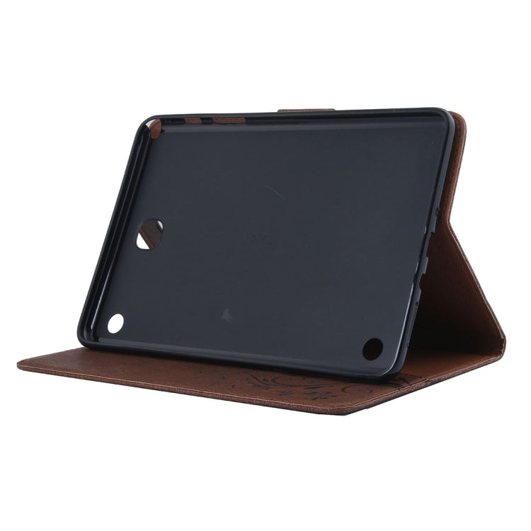 For Galaxy Tab A 8.0 / T350 Pressed Flowers Butterfly Pattern Horizontal Flip PU Leather Case with Magnetic Buckle & Holder & Card Slots & Wallet