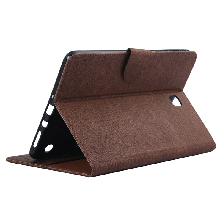 For Galaxy Tab A 8.0 / T350 Pressed Flowers Butterfly Pattern Horizontal Flip PU Leather Case with Magnetic Buckle & Holder & Card Slots & Wallet