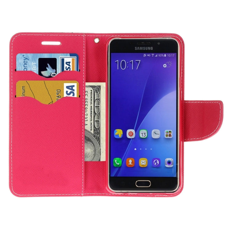 For Galaxy A7 (2016) / A710 Cross Texture Horizontal Flip Leather Case with Magnetic Buckle & Holder & Card Slots & Wallet 