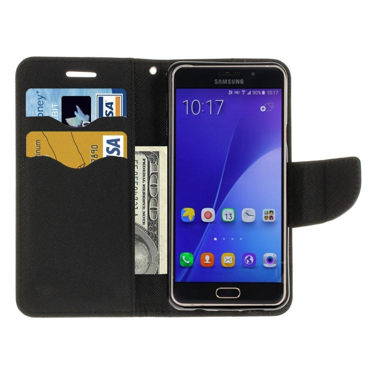 For Galaxy A7 (2016) / A710 Cross Texture Horizontal Flip Leather Case with Magnetic Buckle & Holder & Card Slots & Wallet 