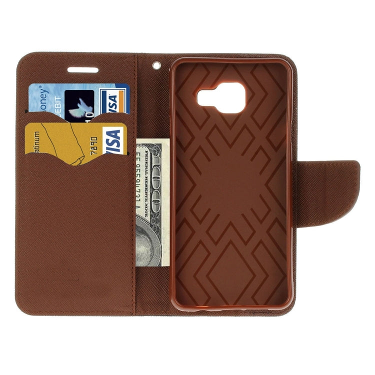For Galaxy A7 (2016) / A710 Cross Texture Horizontal Flip Leather Case with Magnetic Buckle & Holder & Card Slots & Wallet 