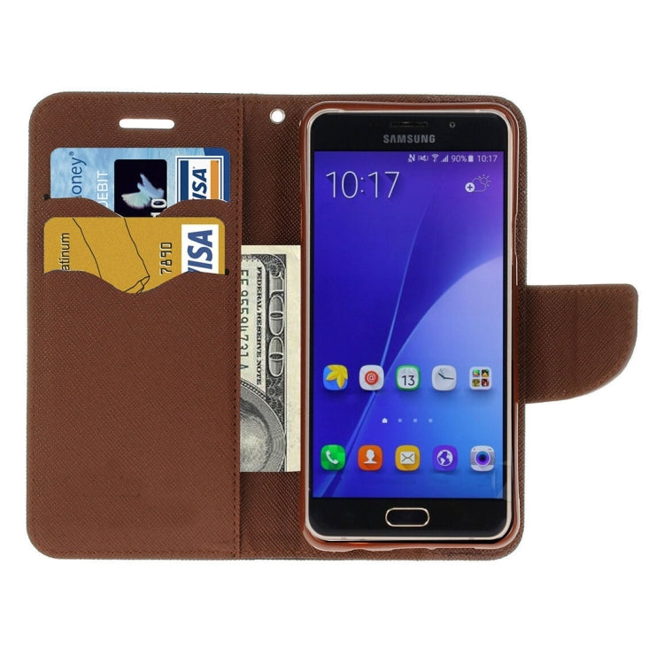 For Galaxy A7 (2016) / A710 Cross Texture Horizontal Flip Leather Case with Magnetic Buckle & Holder & Card Slots & Wallet 