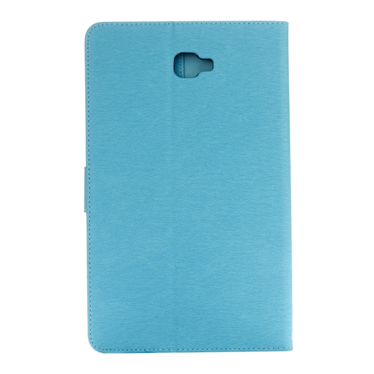 For Galaxy Tab A 10.1 Pressed Flowers Butterfly Pattern Horizontal Flip PU Leather Case with Magnetic Buckle & Holder & Card Slots & Wallet