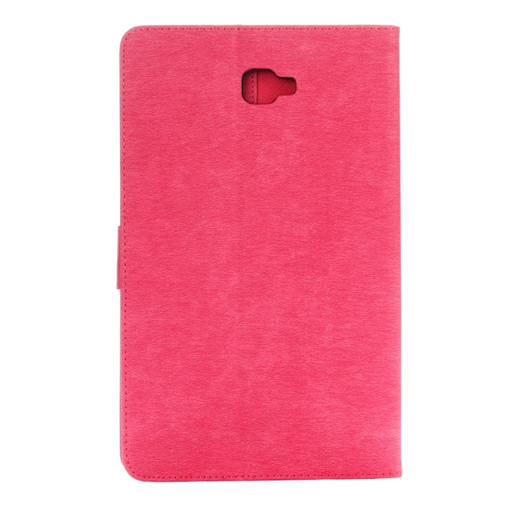 For Galaxy Tab A 10.1 Pressed Flowers Butterfly Pattern Horizontal Flip PU Leather Case with Magnetic Buckle & Holder & Card Slots & Wallet