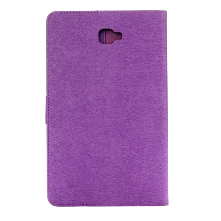 For Galaxy Tab A 10.1 Pressed Flowers Butterfly Pattern Horizontal Flip PU Leather Case with Magnetic Buckle & Holder & Card Slots & Wallet