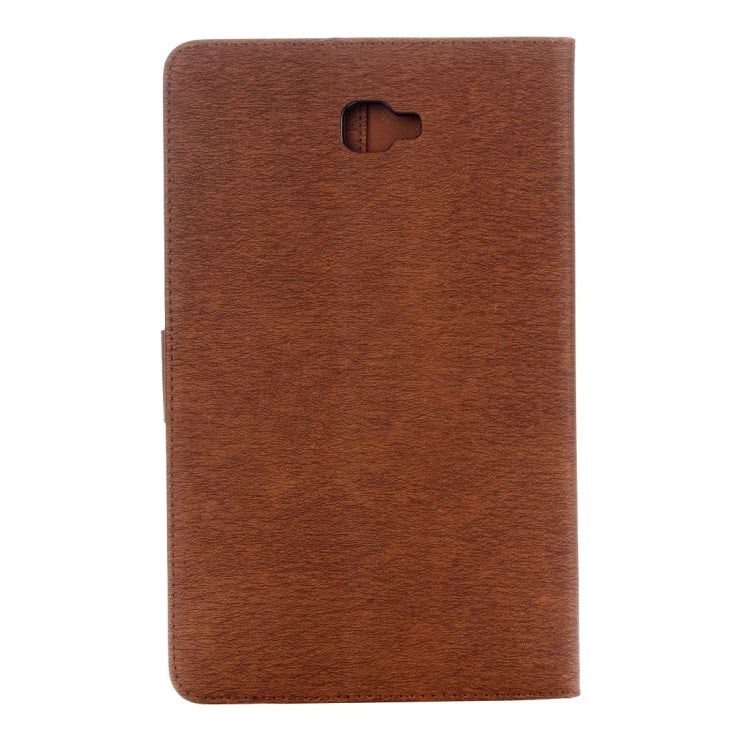 For Galaxy Tab A 10.1 Pressed Flowers Butterfly Pattern Horizontal Flip PU Leather Case with Magnetic Buckle & Holder & Card Slots & Wallet