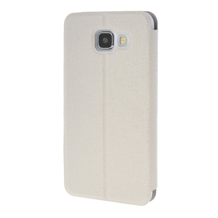 For Galaxy A3 (2016) / A310 Oracle Texture Horizontal Flip TPU + PU Leather Case with Caller ID Window & Holder
