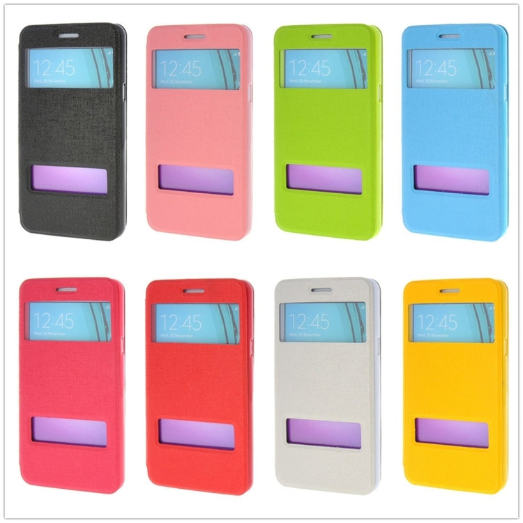 For Galaxy A3 (2016) / A310 Oracle Texture Horizontal Flip TPU + PU Leather Case with Caller ID Window & Holder