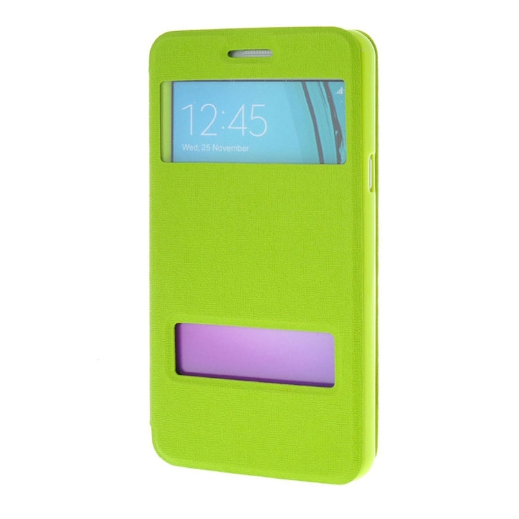 For Galaxy A5 (2016) / A510 Oracle Texture Horizontal Flip TPU + PU Leather Case with Caller ID Window & Holder