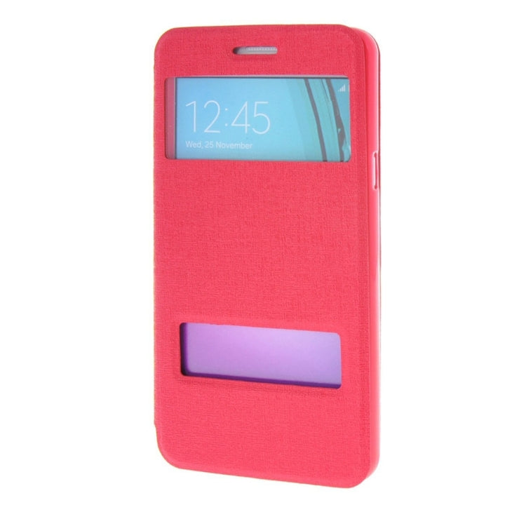 For Galaxy A5 (2016) / A510 Oracle Texture Horizontal Flip TPU + PU Leather Case with Caller ID Window & Holder
