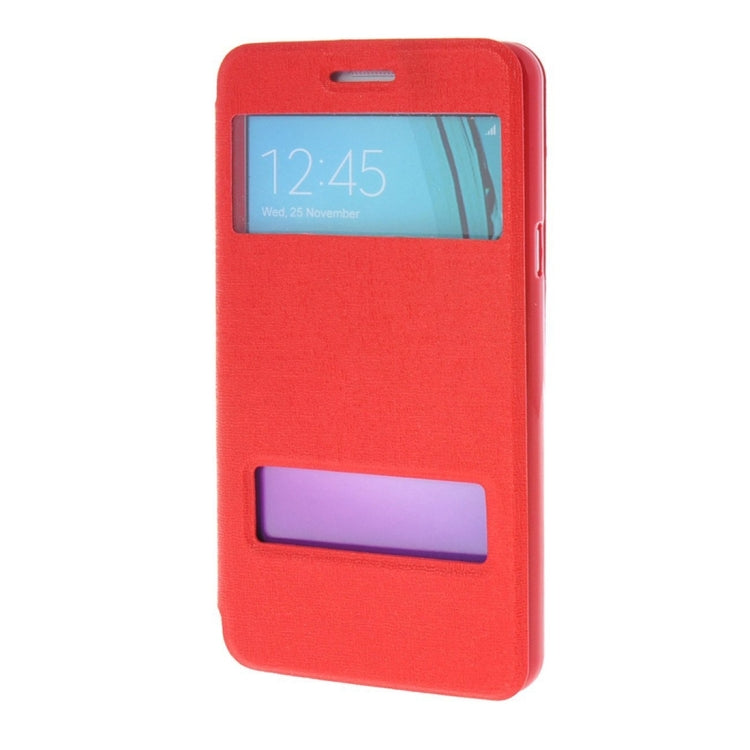 For Galaxy A5 (2016) / A510 Oracle Texture Horizontal Flip TPU + PU Leather Case with Caller ID Window & Holder
