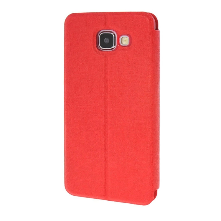 For Galaxy A5 (2016) / A510 Oracle Texture Horizontal Flip TPU + PU Leather Case with Caller ID Window & Holder