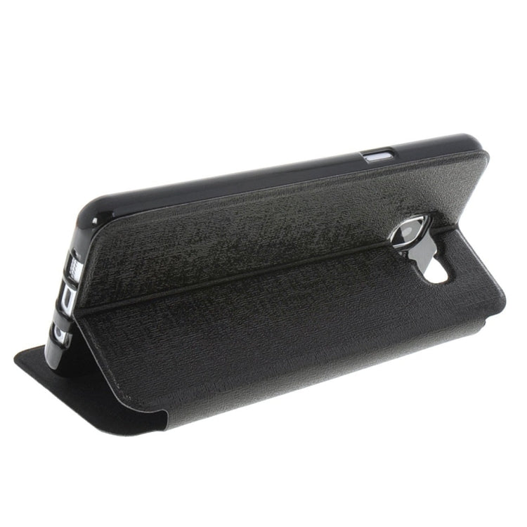 For Galaxy A7 (2016) / A710 Oracle Texture Horizontal Flip TPU + PU Leather Case with Caller ID Window & Holder