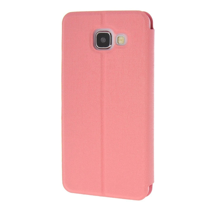 For Galaxy A7 (2016) / A710 Oracle Texture Horizontal Flip TPU + PU Leather Case with Caller ID Window & Holder