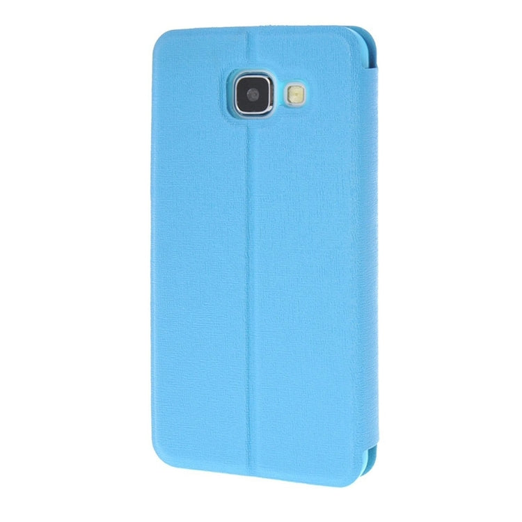 For Galaxy A7 (2016) / A710 Oracle Texture Horizontal Flip TPU + PU Leather Case with Caller ID Window & Holder