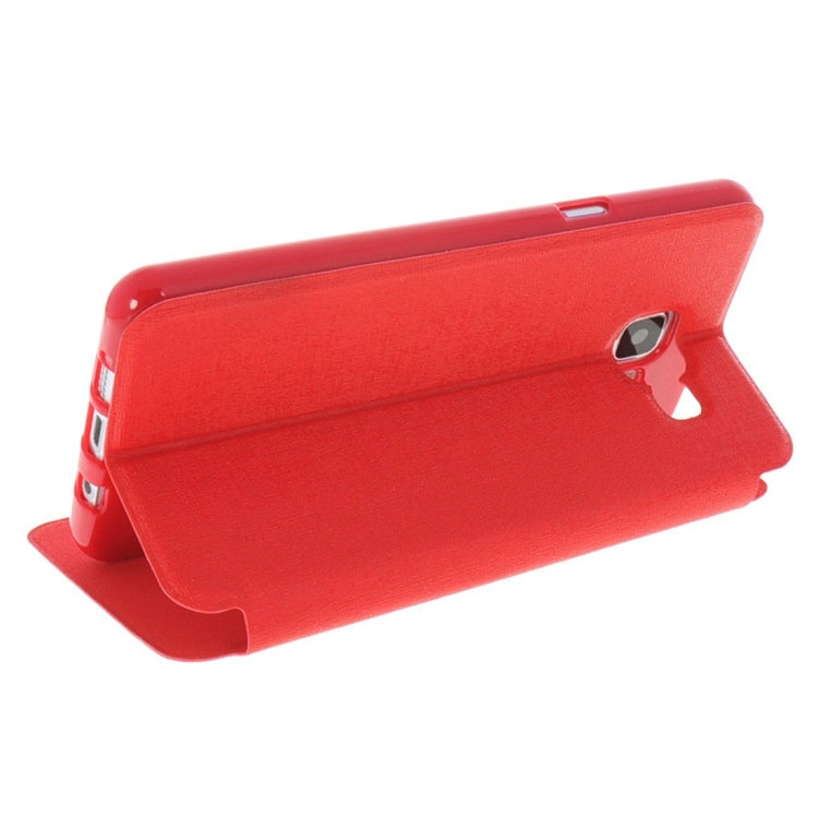 For Galaxy A7 (2016) / A710 Oracle Texture Horizontal Flip TPU + PU Leather Case with Caller ID Window & Holder