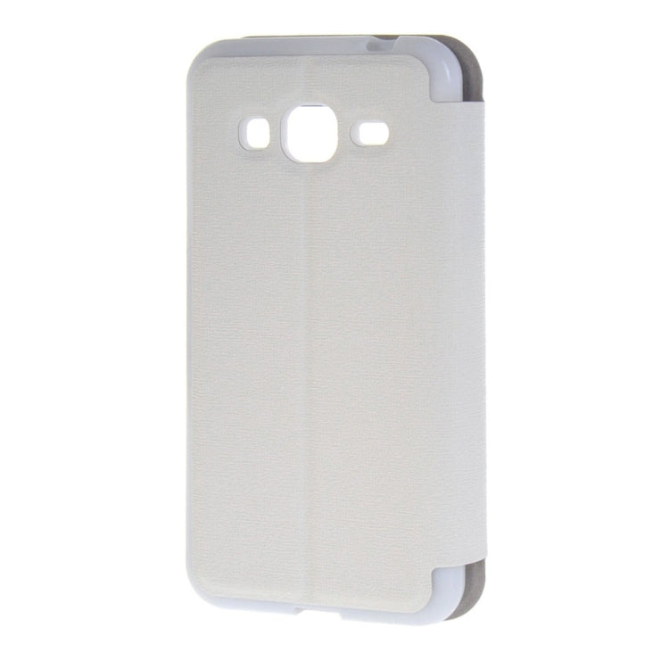 For Galaxy J2 (2016) / J210 Oracle Texture Horizontal Flip TPU + PU Leather Case with Caller ID Window & Holder