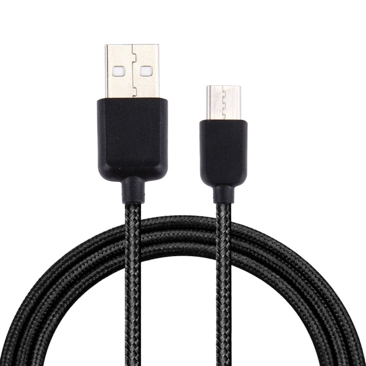 1m USB-C / Type-C to USB 2.0 Nylon Woven Data Sync Charging Cable, For Galaxy S8 & S8 + / LG G6 / Huawei P10 & P10 Plus / Xiaomi Mi6 & Max 2 and other Smartphones