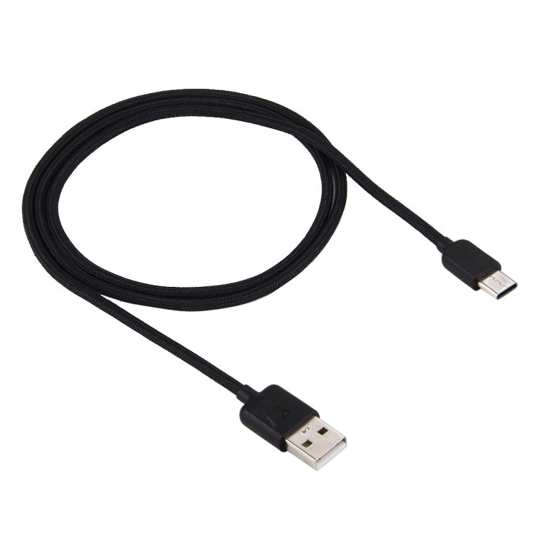 1m USB-C / Type-C to USB 2.0 Nylon Woven Data Sync Charging Cable, For Galaxy S8 & S8 + / LG G6 / Huawei P10 & P10 Plus / Xiaomi Mi6 & Max 2 and other Smartphones