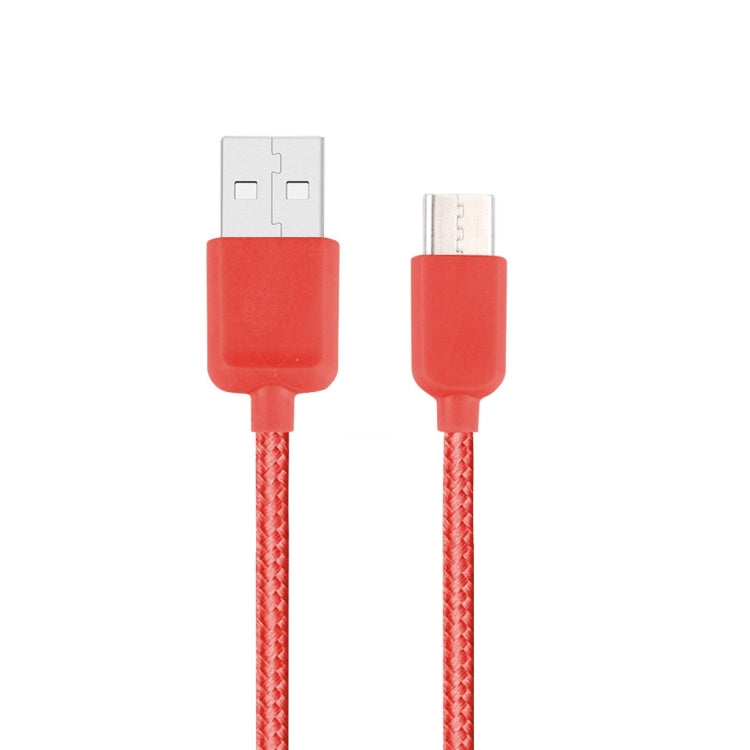 1m USB-C / Type-C to USB 2.0 Nylon Woven Data Sync Charging Cable, For Galaxy S8 & S8 + / LG G6 / Huawei P10 & P10 Plus / Xiaomi Mi6 & Max 2 and other Smartphones