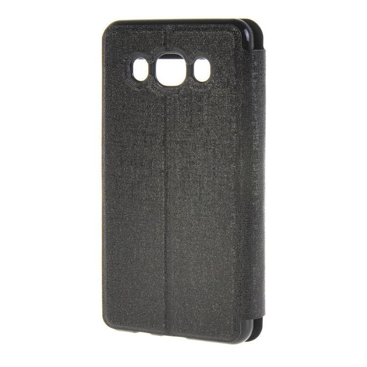 For Galaxy J5 (2016) / J510 Oracle Texture Horizontal Flip TPU + PU Leather Case with Caller ID Window & Holder
