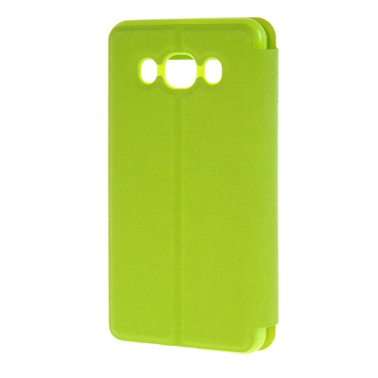 For Galaxy J5 (2016) / J510 Oracle Texture Horizontal Flip TPU + PU Leather Case with Caller ID Window & Holder