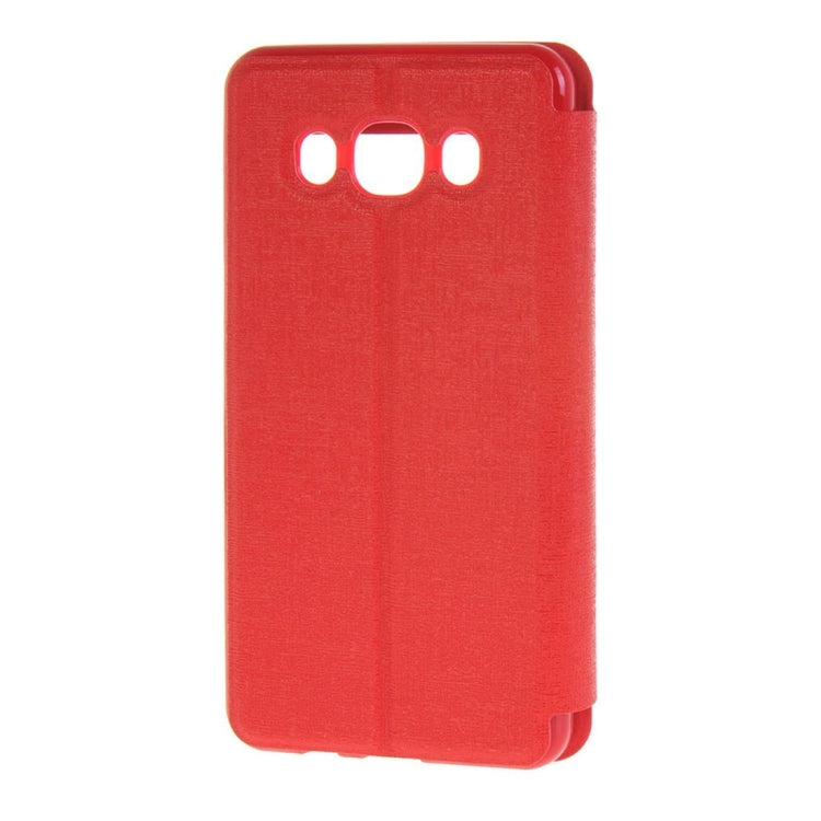For Galaxy J5 (2016) / J510 Oracle Texture Horizontal Flip TPU + PU Leather Case with Caller ID Window & Holder