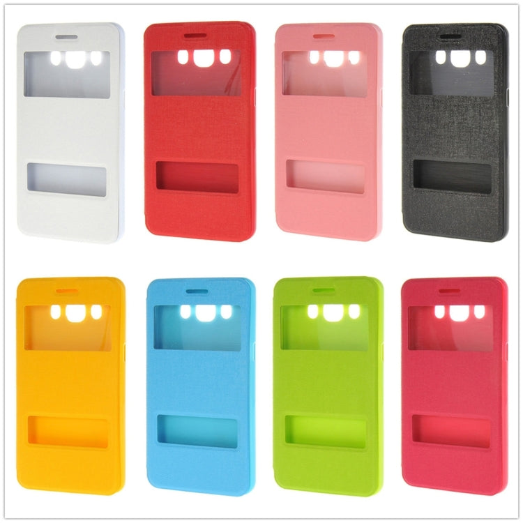 For Galaxy J5 (2016) / J510 Oracle Texture Horizontal Flip TPU + PU Leather Case with Caller ID Window & Holder