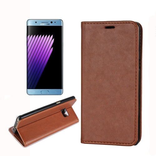 For Galaxy Note 7 / N930 Lambskin Texture Flip Leather Case with Holder & Card Slots & Wallet