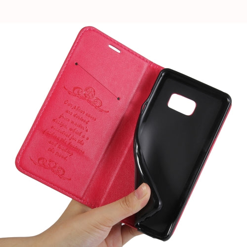 For Galaxy Note 7 / N930 Lambskin Texture Flip Leather Case with Holder & Card Slots & Wallet