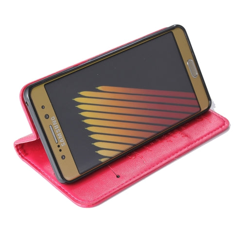 For Galaxy Note 7 / N930 Lambskin Texture Flip Leather Case with Holder & Card Slots & Wallet