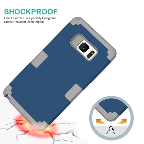 For Galaxy Note 7 / N930 Separable contrast color PC + Silicone Combination Case