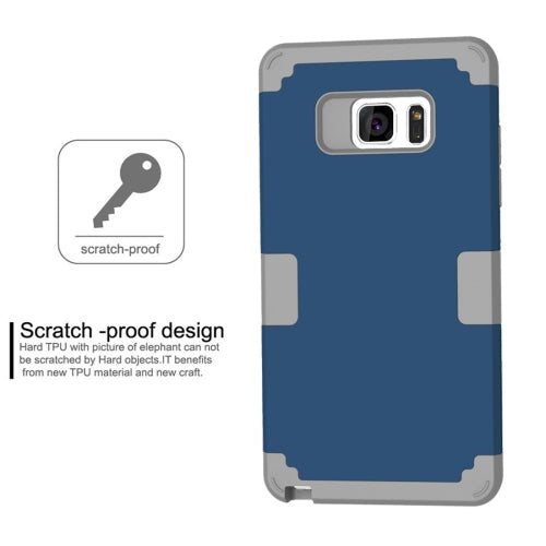 For Galaxy Note 7 / N930 Separable contrast color PC + Silicone Combination Case