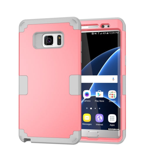 For Galaxy Note 7 / N930 Separable contrast color PC + Silicone Combination Case