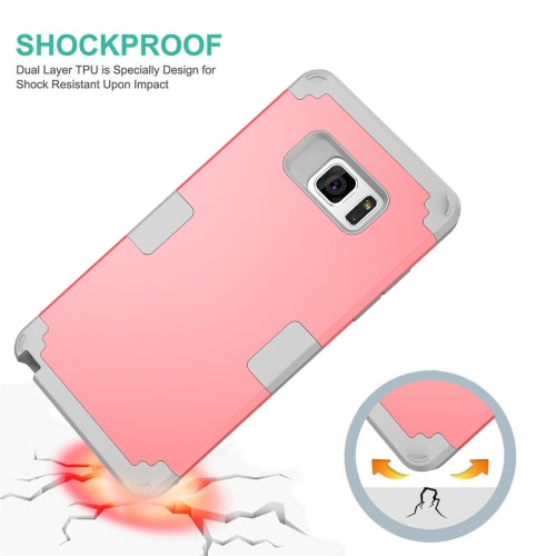 For Galaxy Note 7 / N930 Separable contrast color PC + Silicone Combination Case