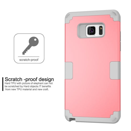 For Galaxy Note 7 / N930 Separable contrast color PC + Silicone Combination Case