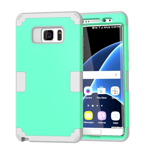 For Galaxy Note 7 / N930 Separable contrast color PC + Silicone Combination Case